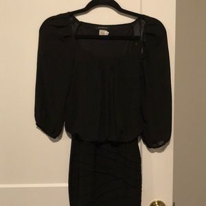 Formal Black Mini Dress